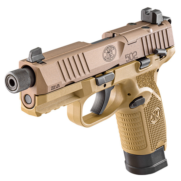 FN AMERICA 502 Tactical 1x15rd/1x10rd FDE Pistol (66-101006)