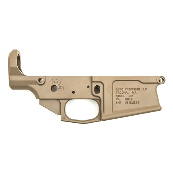 AERO PRECISION M5 Stripped AR10 FDE Cerakote Lower Receiver (APAR308005C)