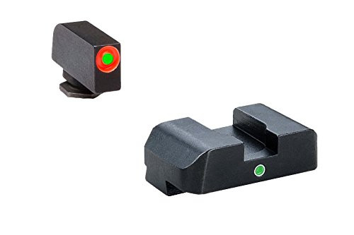 AMERIGLO For Glock Tritium I-Dot Green with Orange Outline Front and Green Rear Sights (GL-201)