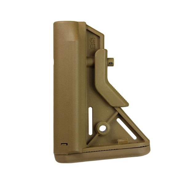 B5 SYSTEMS Bravo Coyote Brown Mil-Spec Stock with Quick Detach Mount (BRV-203-01)