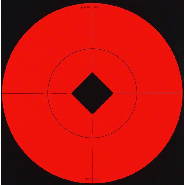 BIRCHWOOD CASEY 8in Fluorescent Red Target Spots, 8-Pack (33916)