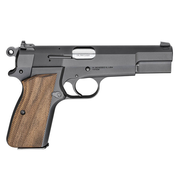 SPRINGFIELD ARMORY SA-35 9mm Luger 4.7in 15rd Matte Blued Pistol with Checkered Walnut Grip (HP9201)