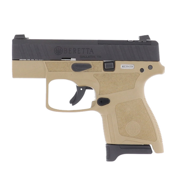 BERETTA APX-A1 Carry 9mm 3.3in 6rd/8rd Flat Dark Earth Semi-Automatic Pistol (JAXN925A1)