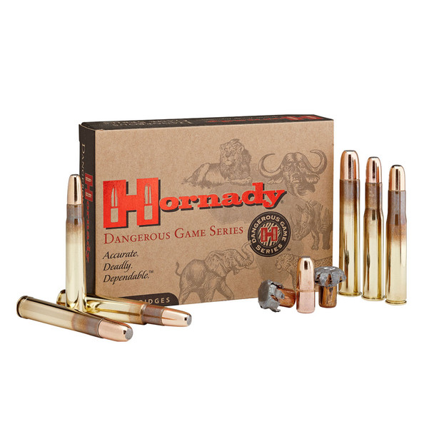 HORNADY Dangerous Game .500/.416 Nitro Express 400Gr DGX Bonded 20rd Box Rifle Ammo (82683)