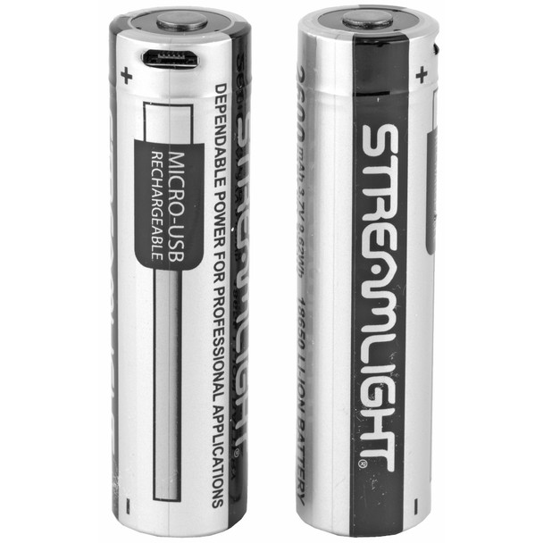 STREAMLIGHT 2-Pack 18650 USB Rechargable Clam Battery Pack (22102)
