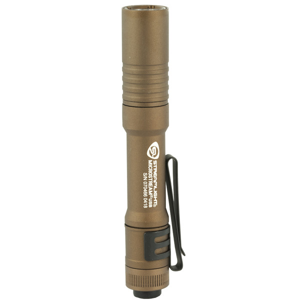 STREAMLIGHT Microstream, Flashlight, USB Charging Cord, Coyote Brown 66608