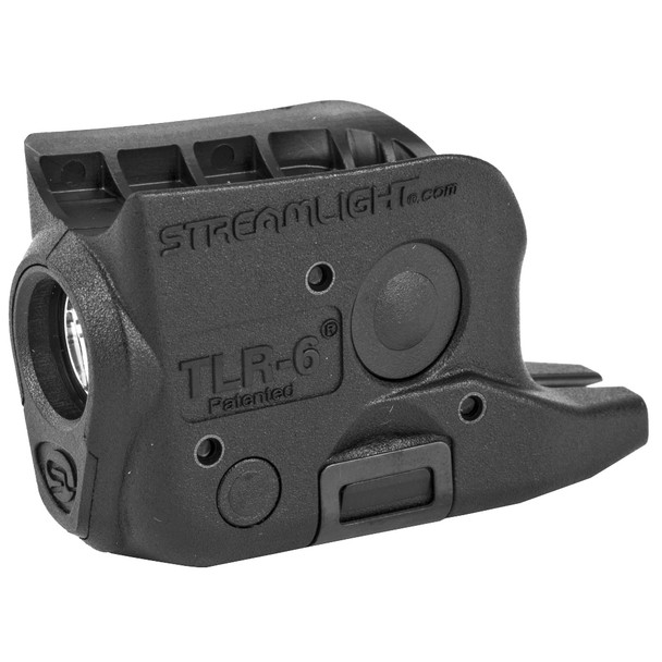 Streamlight TLR-6, Weaponlight, Fits GLK 42/43, White LED, 100 Lumens, Includes 2 CR 1/3N Lithium Batteries, Black 69280