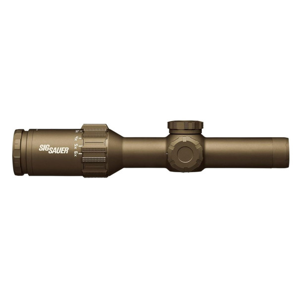 SIG SAUER Tango6T 1-6x24mm 30mm FL-6 Hellfire Illuminated Reticle FDE Riflescope (SOT61230)
