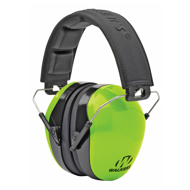 WALKER'S GAME EAR Dual Color Hi Vis Green Passive Advanced Protection Muff (GWP-DCPM-HVG)
