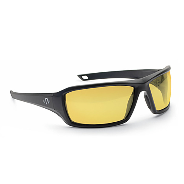 WALKER'S GAME EAR Ikon Forge Full Frame Amber Lens Shooting Glasses with Case (GWP-IKNFF2-AMB)