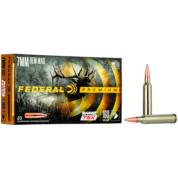 FEDERAL Barnes 160gr TSX 20rd/Box Ammo (P7RN)