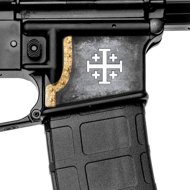 GUNSKINS GS Crusader's Cross Magwell Skin (CU-98059-MAGW-CROS)
