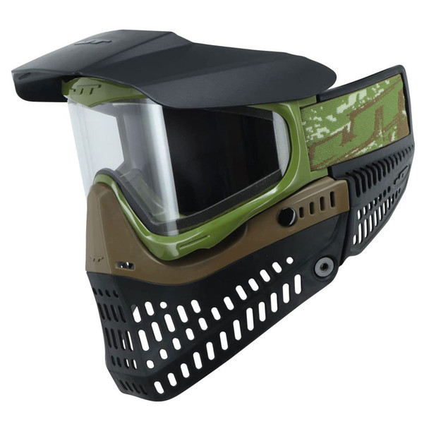 JT Spectra Proflex SE Olive/Brown Paintball Goggle with Clear Thermal Lens (23571)