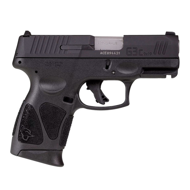 TAURUS G3c 9mm Luger 3.20in 12rd Tenifer Matte Black Pistol with Non-Manual Safety (1-G3CSR9031)