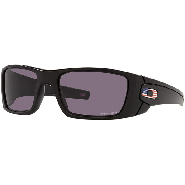 OAKLEY SI Fuel Cell Matte Black USA Flag/Prizm Gray Sunglasses (OO9096-L560)