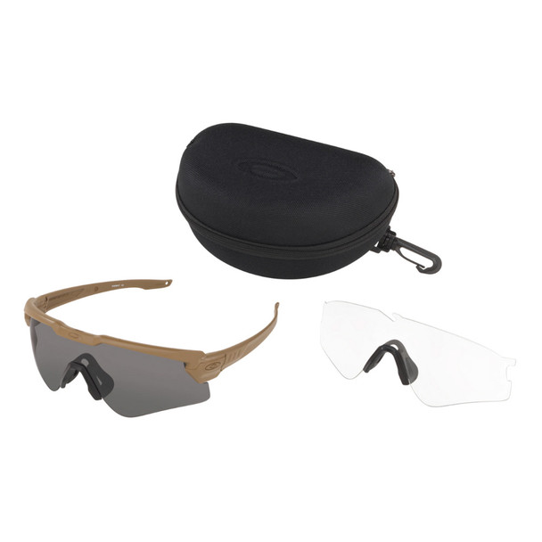 OAKLEY SI Ballistic M Frame Alpha Terrain Tan / Clear/Gray Sunglasses (OO9296-07)