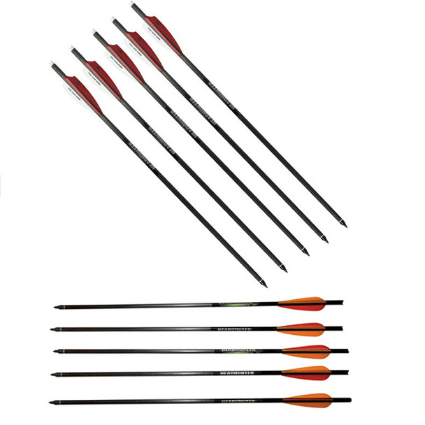 BARNETT CROSSBOWS Headhunter 20in Carbon Crossbow Arrows, 10-Pack (16075)