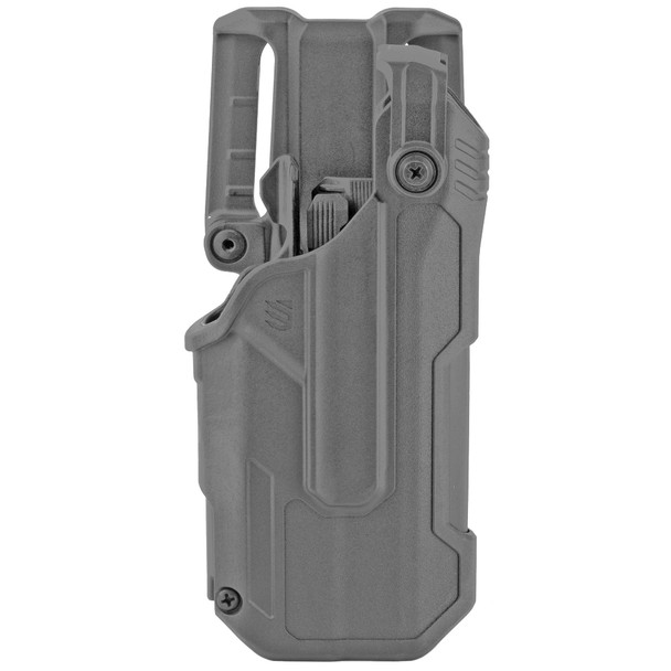 BLACKHAWK T-Series L3D, Duty Holster, RH, Black Finish, Fits Glock 17/22/31 With TLR7 44N700BKR