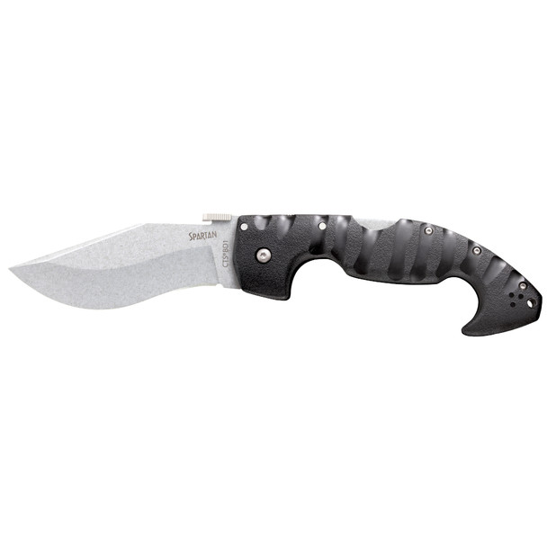 Cold Steel Spartan, Folding Knife, AUS 10A, Plain, Drop Point, Dual Thumb Stud/Pocket Clip, 4.5", BD1 Steel, Box CS-21ST