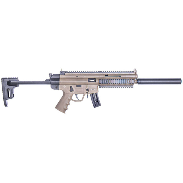 GERMAN SPORT GUNS GSG-16 Carbine Ria .22LR 16.25in 10rd Flat Dark Earth Semi-Automatic Rifle (GERGGSG1610T)