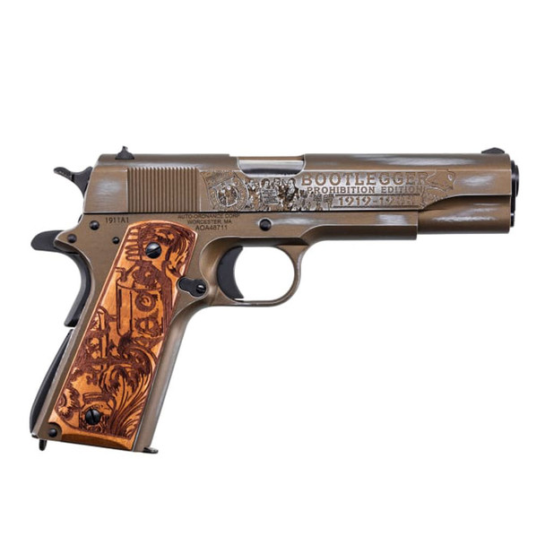 AUTO-ORDNANCE 1911 Bootlegger .45 ACP 5in 7rd Bronze Engraved Semi-Automatic Pistol (1911BKOC9)