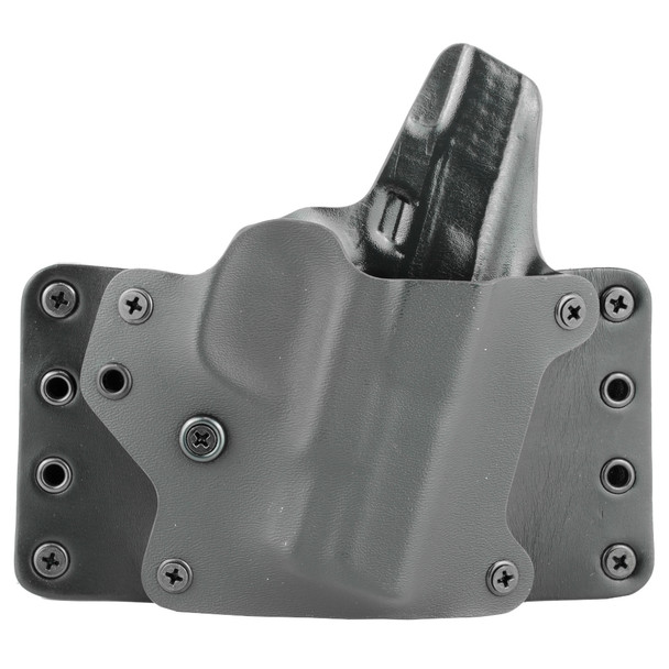 BlackPoint Tactical Leather Wing OWB Holster, Fits S&W M&P Shield, Right Hand, Black 100185