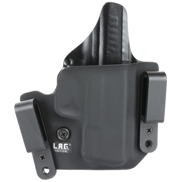 L.A.G. Tactical, Inc. Defender Series, OWB/IWB Holster, Fits Springfield XDS 9/45, 3.3" Barrel, Kydex, Right Hand, Black Finish 3013