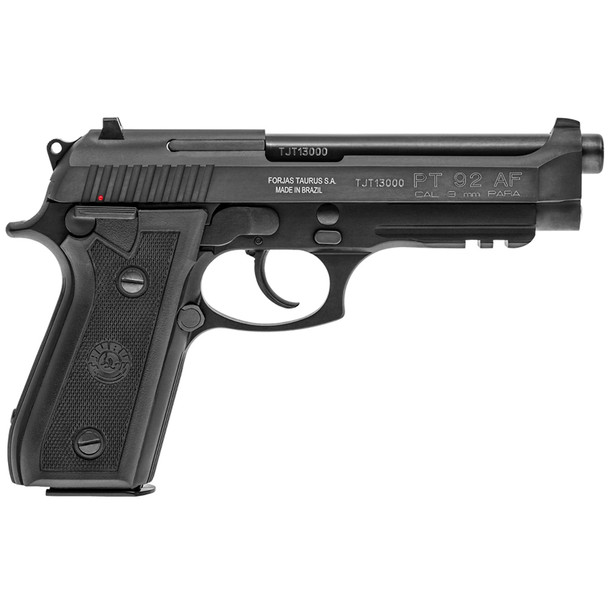 TAURUS PT92 9mm 5in 17rd with Rail 2 Magazines Blued Pistol (1-920151-17)