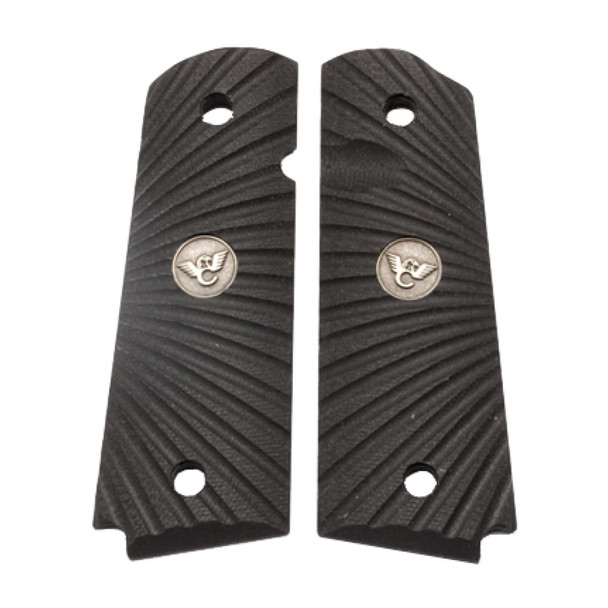WILSON COMBAT Black G-10 1911 Starburst Grip Panels (351AAFS)