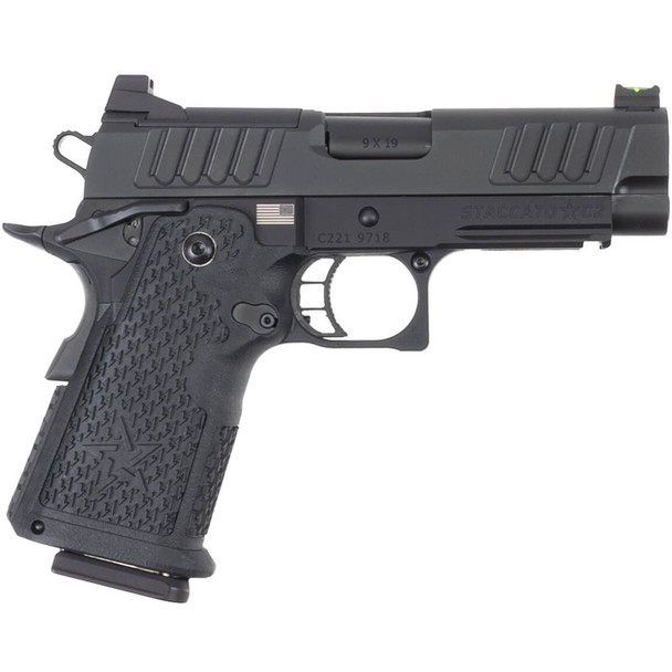 STACCATO C2 9mm 3.9in Bull 16rd Optic Ready Full Size DLC/DLC Pistol (10-1101-000102)