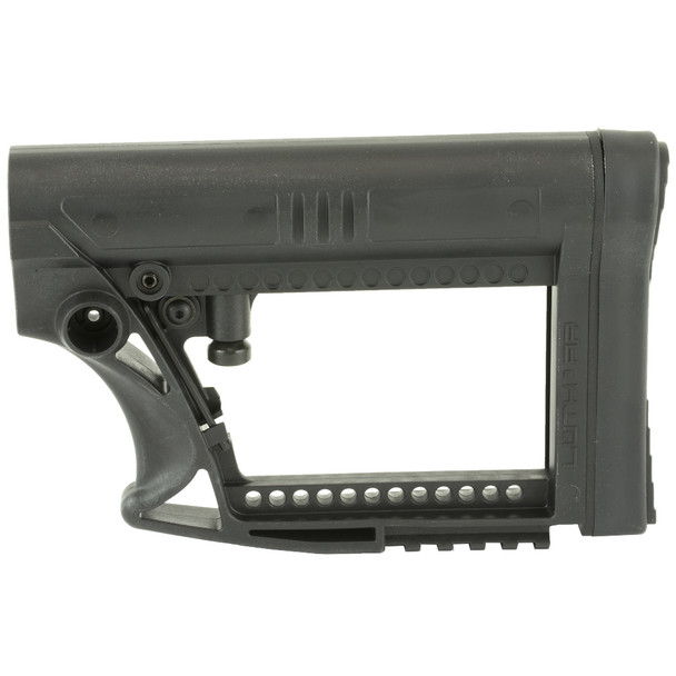 Luth-AR MBA-4 Carbine Stock, Fits AR-15 & AR-10 Commercial and Mil-Spec Dia Buffer Tubes, Black MBA-4