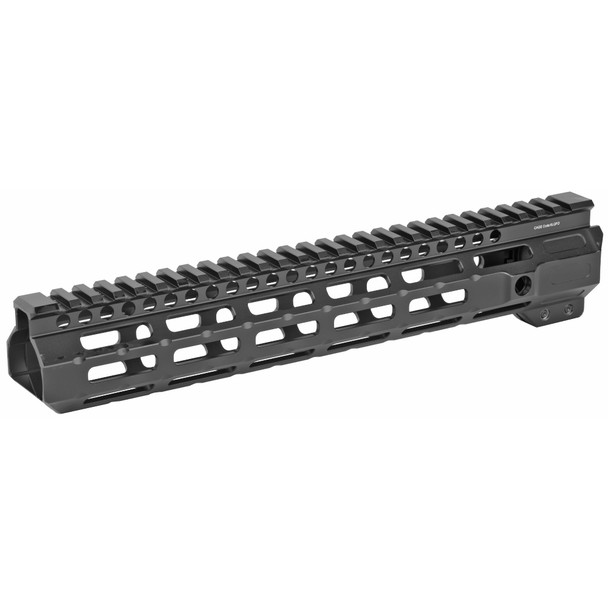 Midwest Industries Combat Rail, Handguard, 11.5 " Length, M-LOK, Includes 5-Slot Polymer Rail Section, Barrel Nut and Wrench, Fits AR-15, Black Anodized Finish MI-CRM11.5