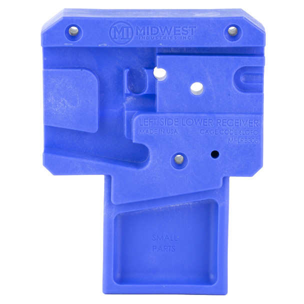 Midwest Industries Lower Receiver Block, Polymer Construction, Fits 308 Winchester/762NATO Recevicers, Blue MI-LRB308