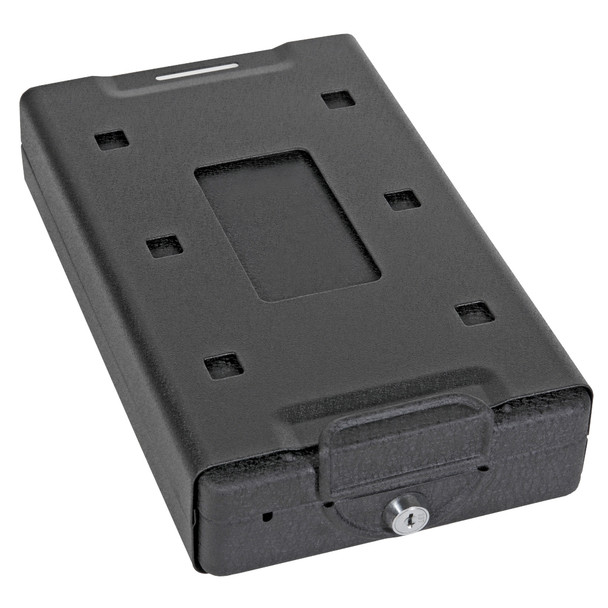 Bulldog Cases Car Safe, 8.2"x6"x2.2", Keyed Lock, Black BD1100