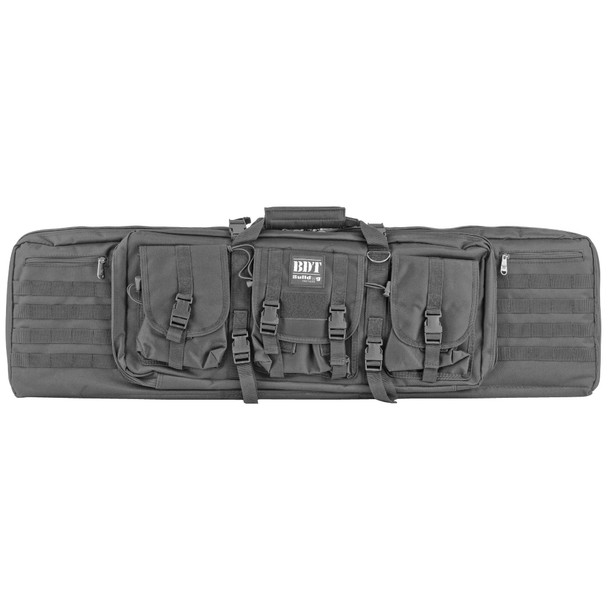 Bulldog Cases Tactical, Double Rifle Case, Black, Nylon, 43" BDT60-43B