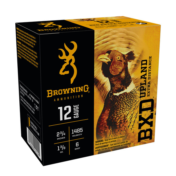 BROWNING BXD Upland 12ga 2.75in 1-3/8oz #6 Shot 25rd/Box Shotshell (B193511226)