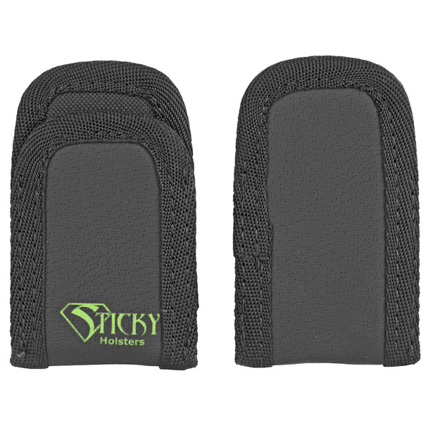 Sticky Holsters Mini Mag Sleeve, Magazine Pouch, Ambidextrous, Single Stack Mag, Black Finish, 2 Pack MMS2