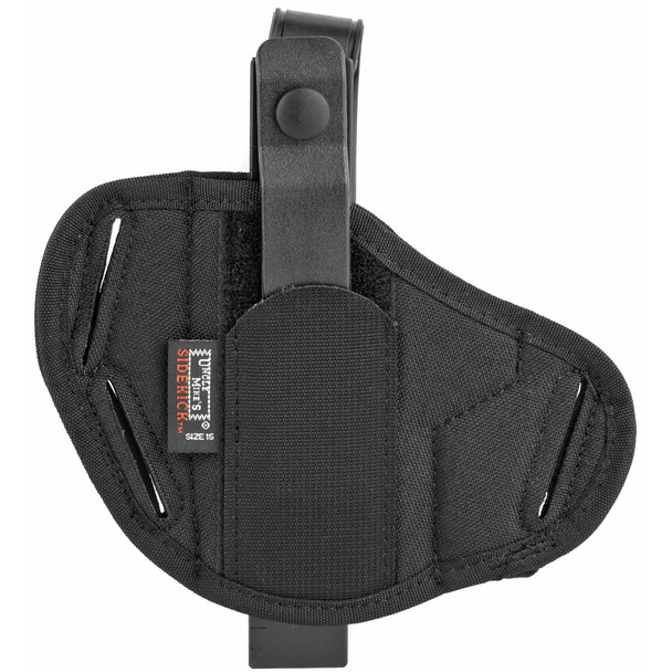 Uncle Mike's Super Belt Slide Holster, Size 16, Fits Medium Auto With 3.75" Barrel, Ambidextrous, Black 86160