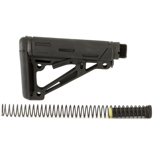 Hogue OverMolded Collapsible Stock Assembly, Fits AR-15/M16, Includes Mil-Spec Buffer Tube and Hardware, Black 15045