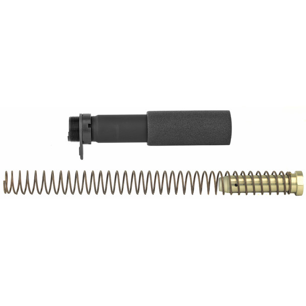 LBE Unlimited AR15 Pistol Buffer Tube Kit, Buffer Tube, Recoil Spring, Castle Nut, Receiver End Plate, Recoil Buffer, Black PBUFKT-BLK