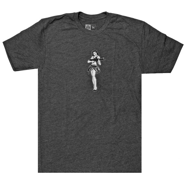 Magpul Industries Hula Girl, T-Shirt, Medium, Charcoal Heather MAG1117-011-M