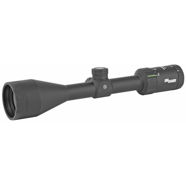 Sig Sauer Whiskey3 Rifle Scope, 4-12X50mm, 1", SFP, BDC-1 Quadplex Reticle, 0.25 MOA Adjustments, Black SOW34203