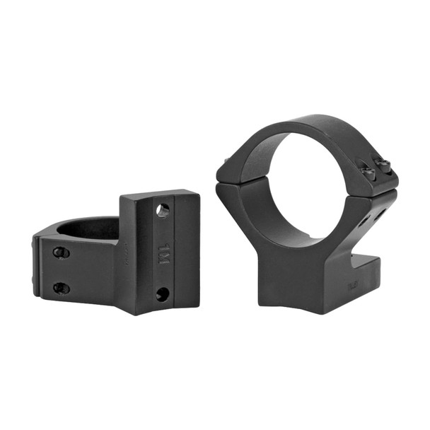 Talley Manufacturing Light Weight Ring/Base Combo, 1" Med, Black Finish, Alloy, Fits Weatherby Accumark, Magnum, Mark V (9 Lug) 940705