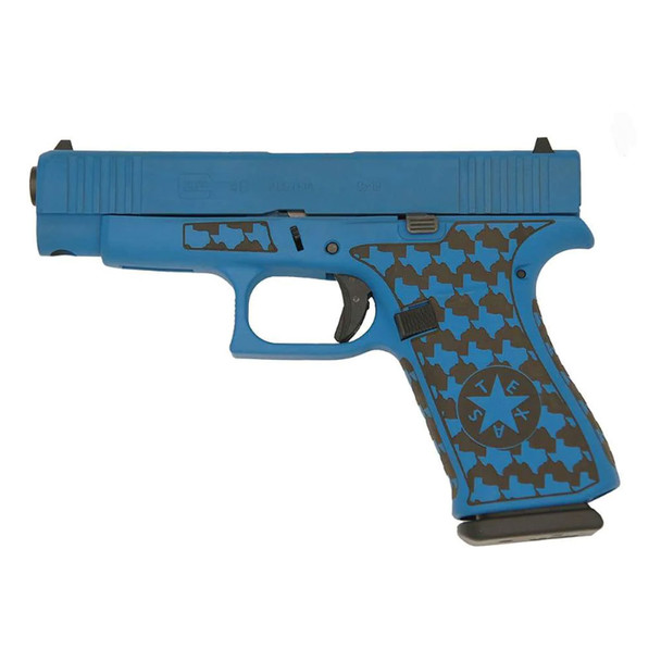 GLOCK G48 9mm 4.17in 10rd Texas Stipple Blue Semi-Automatic Pistol (PA4850204TSB)