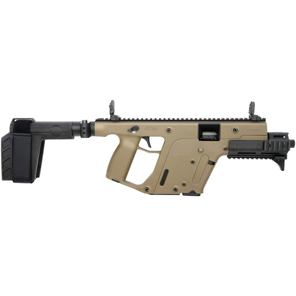 KRISS Vector SDP SB G2 Enhanced 9x19 17rd 6.5in FLDG SBT SBX-K Flat Dark Earth Semi-Auto Pistol (KV90-PSBFD31)