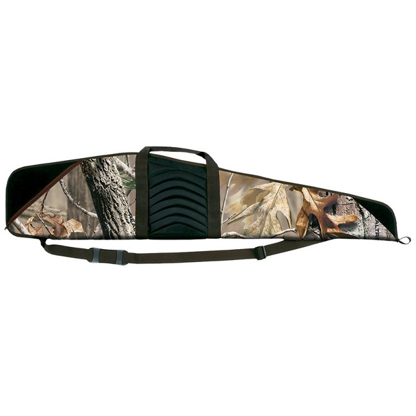 BULLDOG CASES Pinnacle 44in Camo With Brown Trim & Black Leather Rifle Case (BD205)