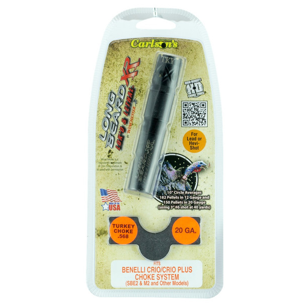 CARLSONS Long Beard Ported Turkey Benelli Crio/Crio Plus 20ga Choke Tubes (70155)