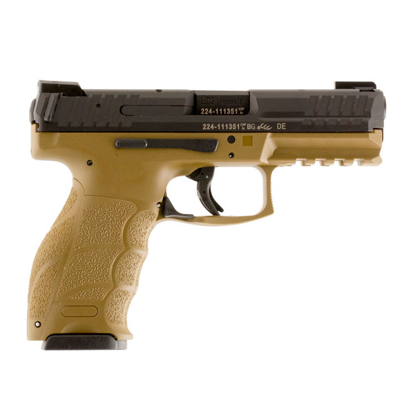 HK VP9 9mm 4.09in 15rd 3 Magazines Flat Dark Earth Semi-Auto Pistol with Night Sights (700009FDELE-A5)