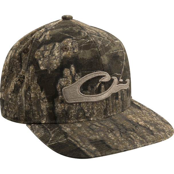 DRAKE Camo Flat Bill Realtree Timber Cap (DH3009-033)