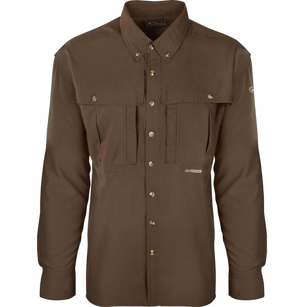 DRAKE Flyweight Wingshooters Long Sleeve Olive Shirt (DS7003-OLV)